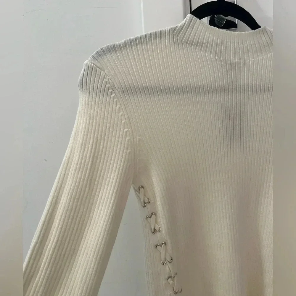 Maje Ribbed-knit turtleneck sweater- Size 1; Brand New Condition with Tags